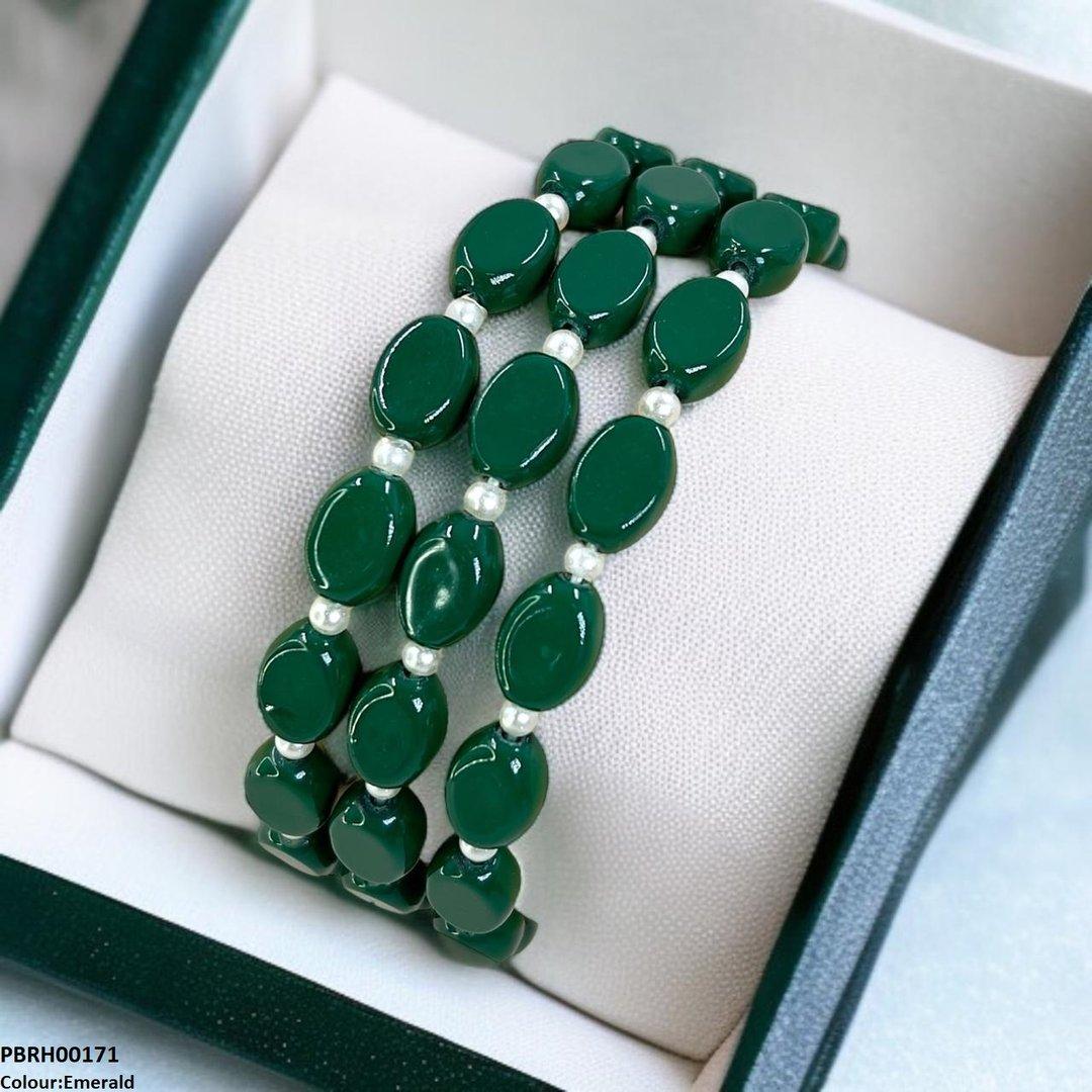 Triple Strand Beaded Bracelet