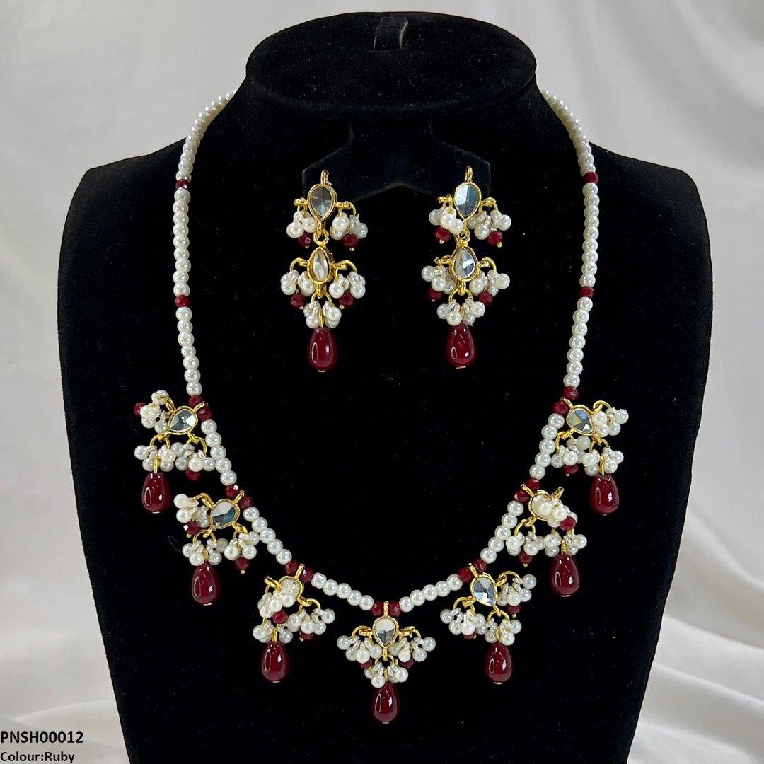 Pearl Drop Necklace Set