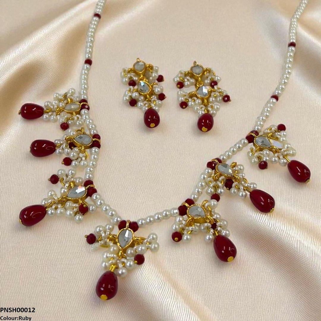 Pearl Drop Necklace Set