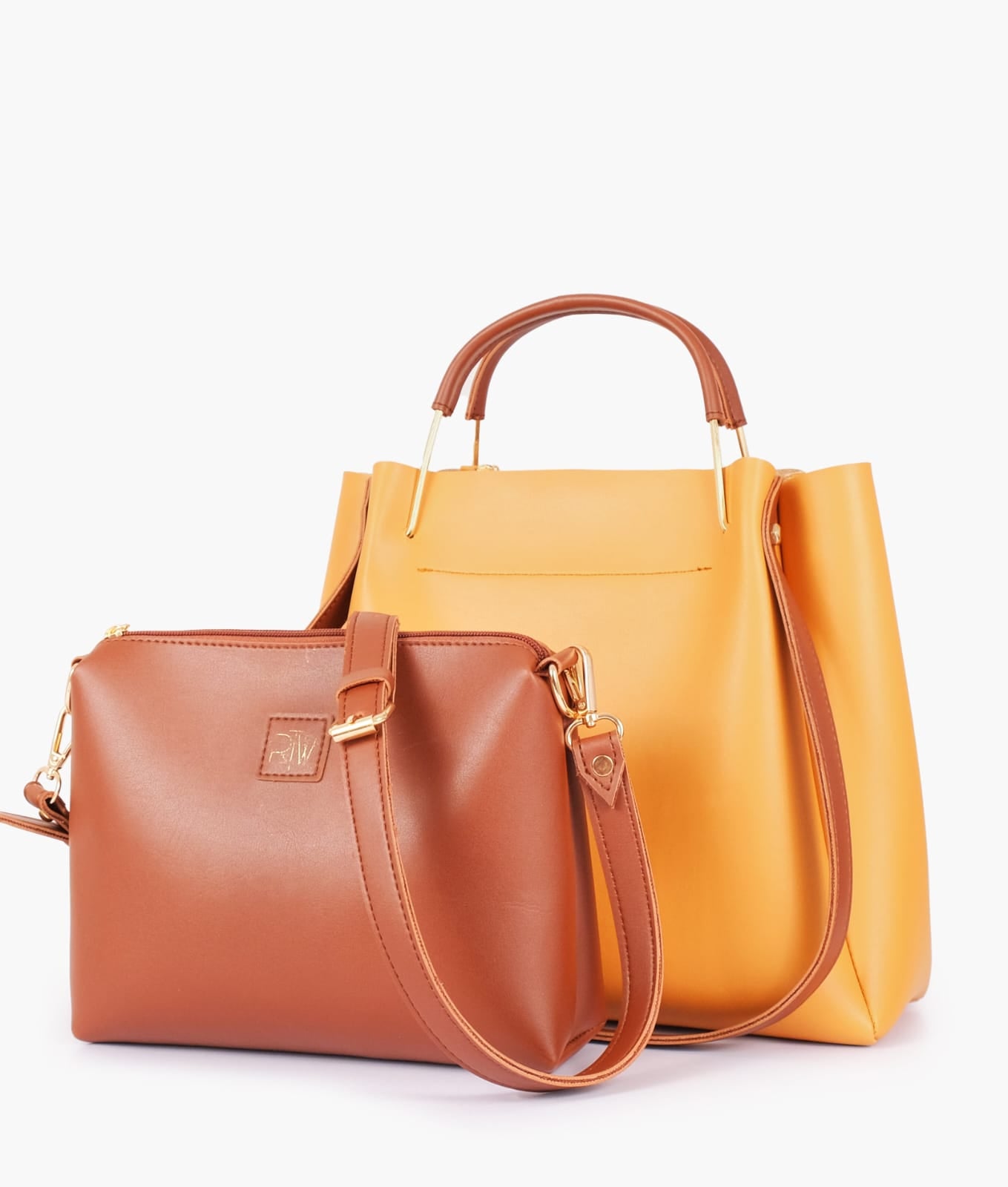 metal handle tote bag
