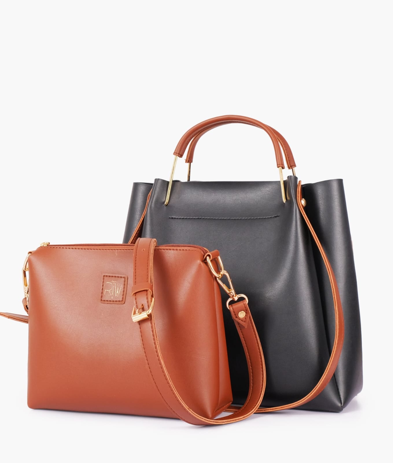 metal handle tote bag