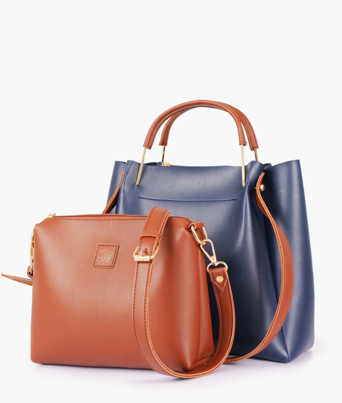 metal handle tote bag
