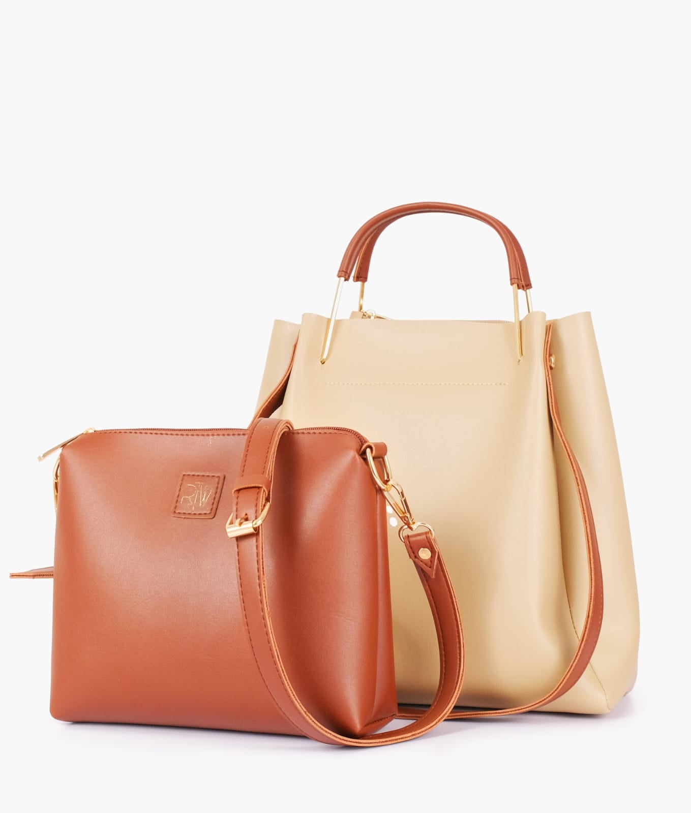 metal handle tote bag