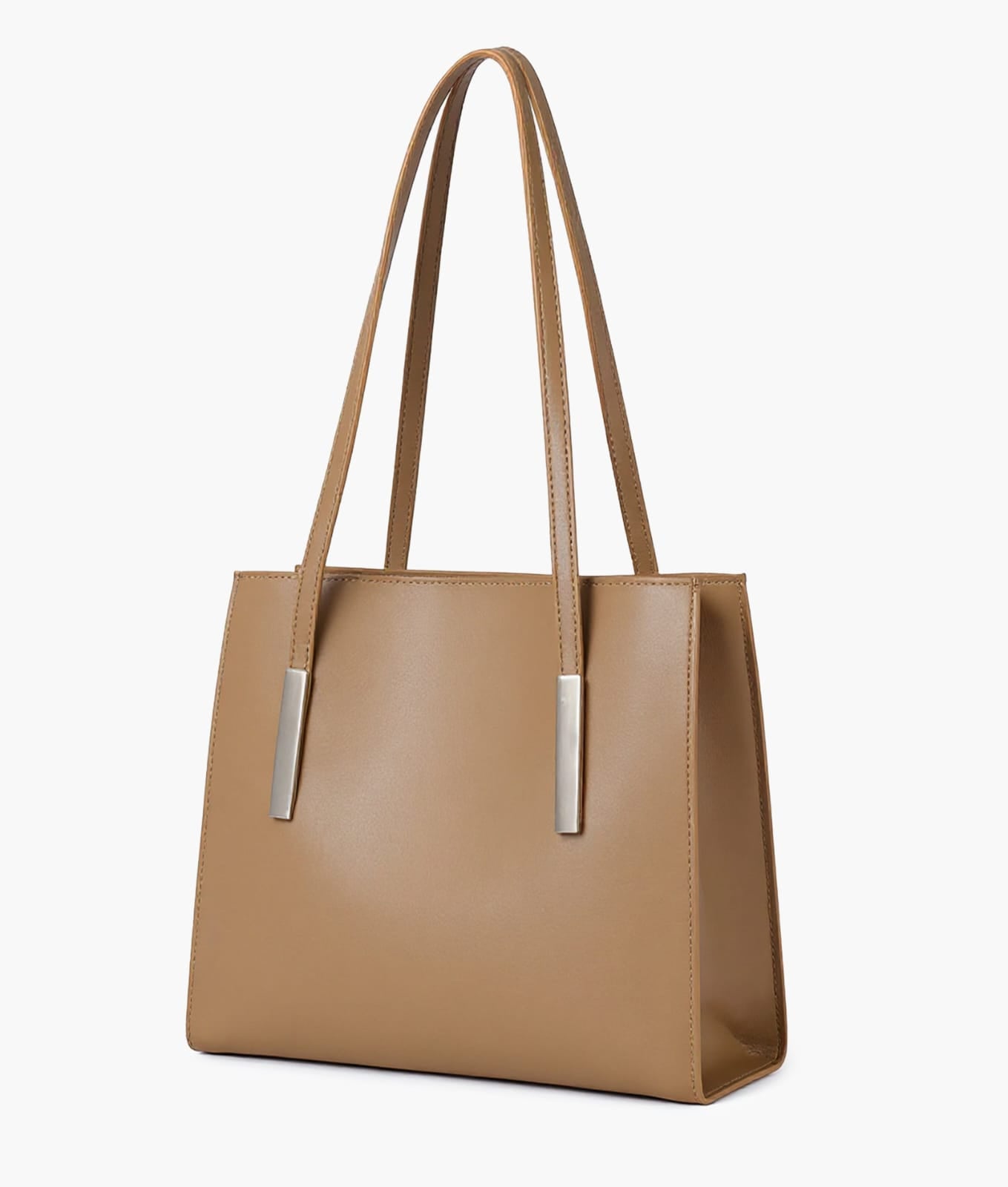 zipper shoulder bag with long handle
