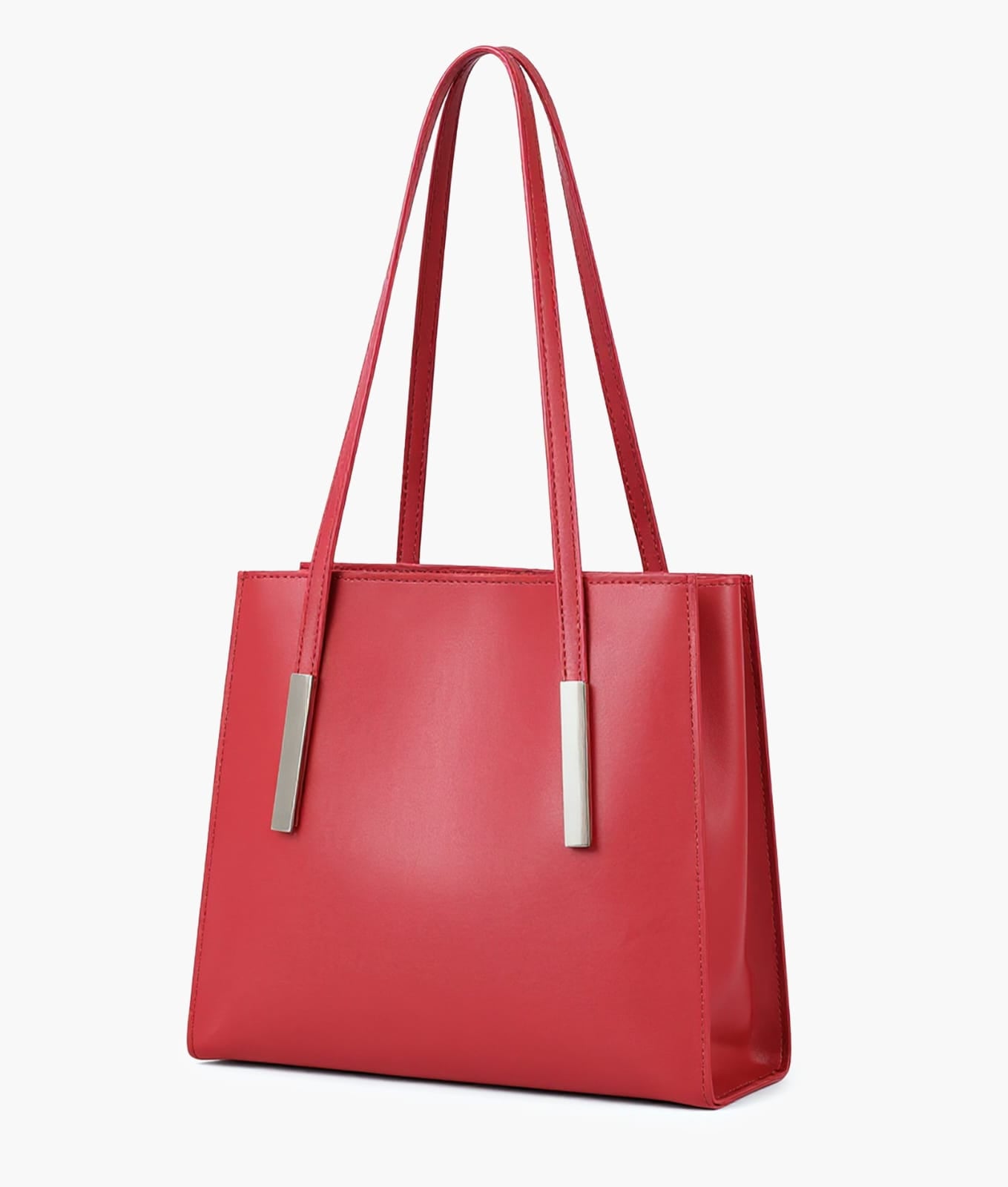zipper shoulder bag with long handle