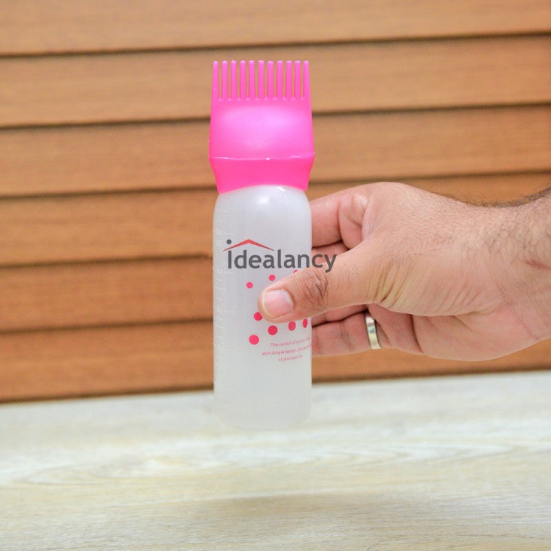 Silicone Hair Oil Comb Applicator Bottle