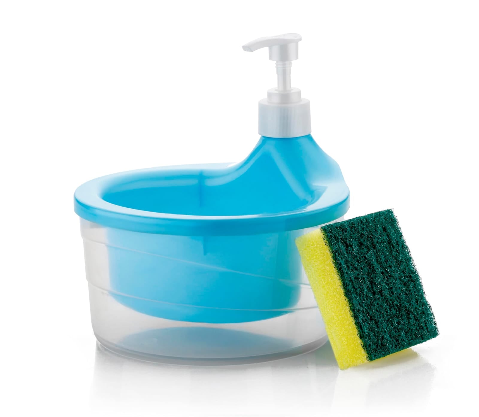 Kitchen Soap Dispenser with Sponge ( Random Colors )