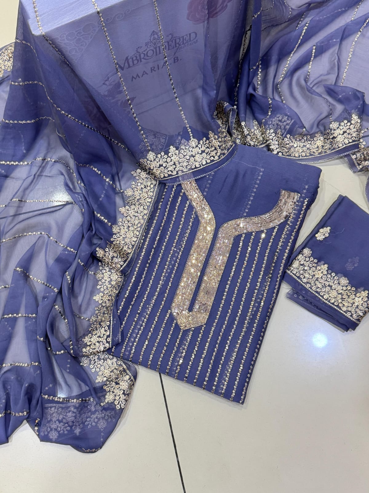 New wedding premium tila sequence work embroidery collection