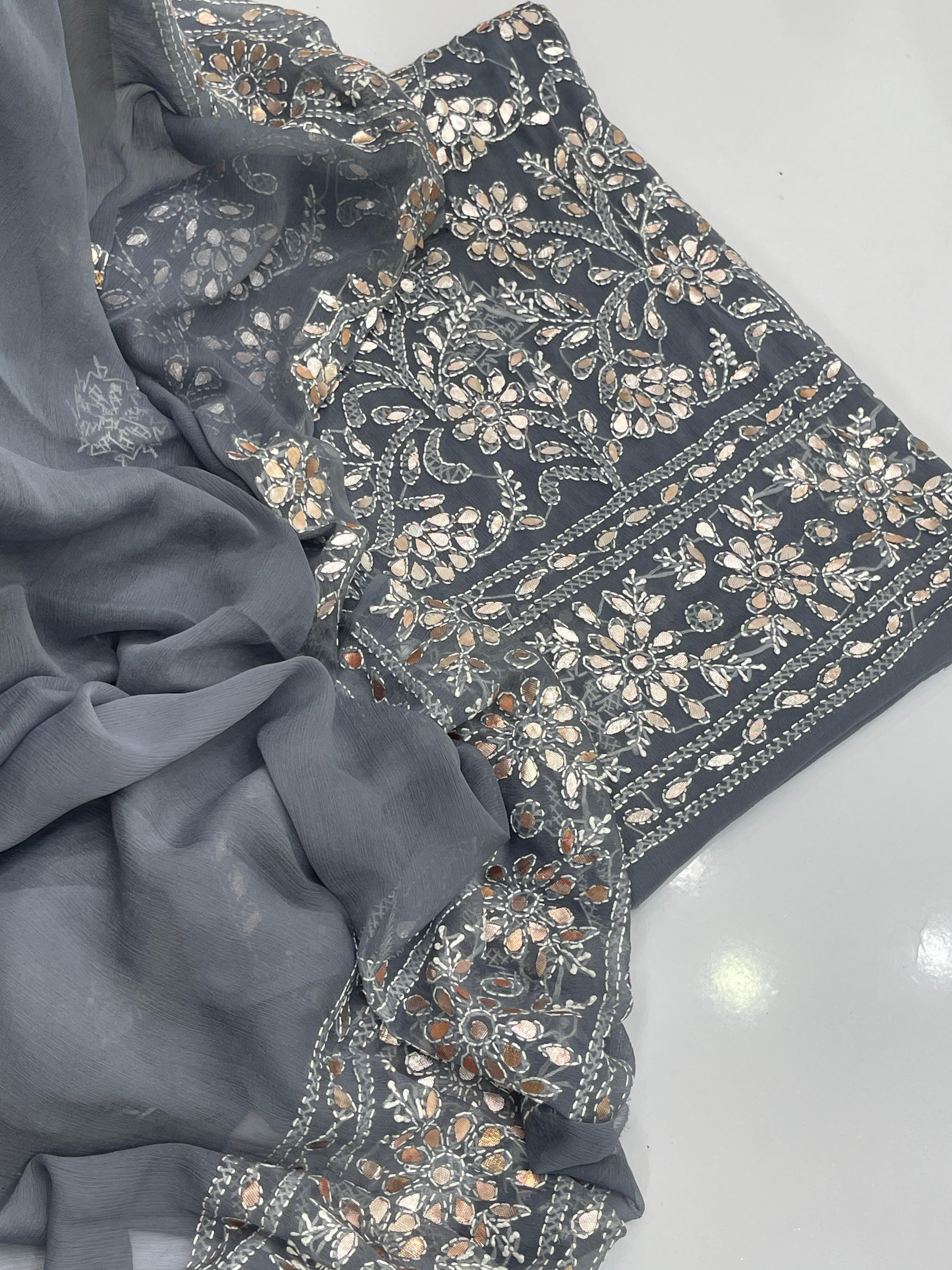 Hand made  Beautiful Press Gotta shadow Chicken jall Suits