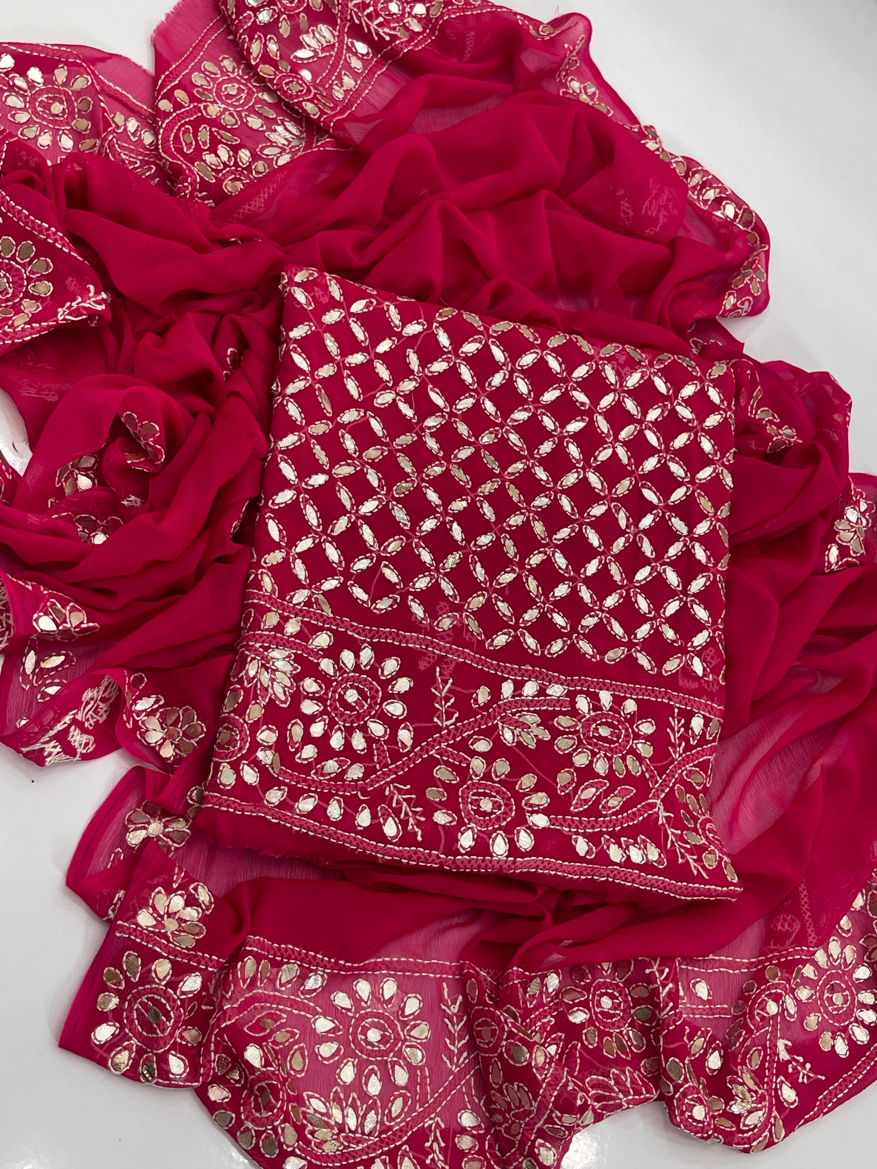 Hand made  Beautiful Press Gotta shadow Chicken jall Suits