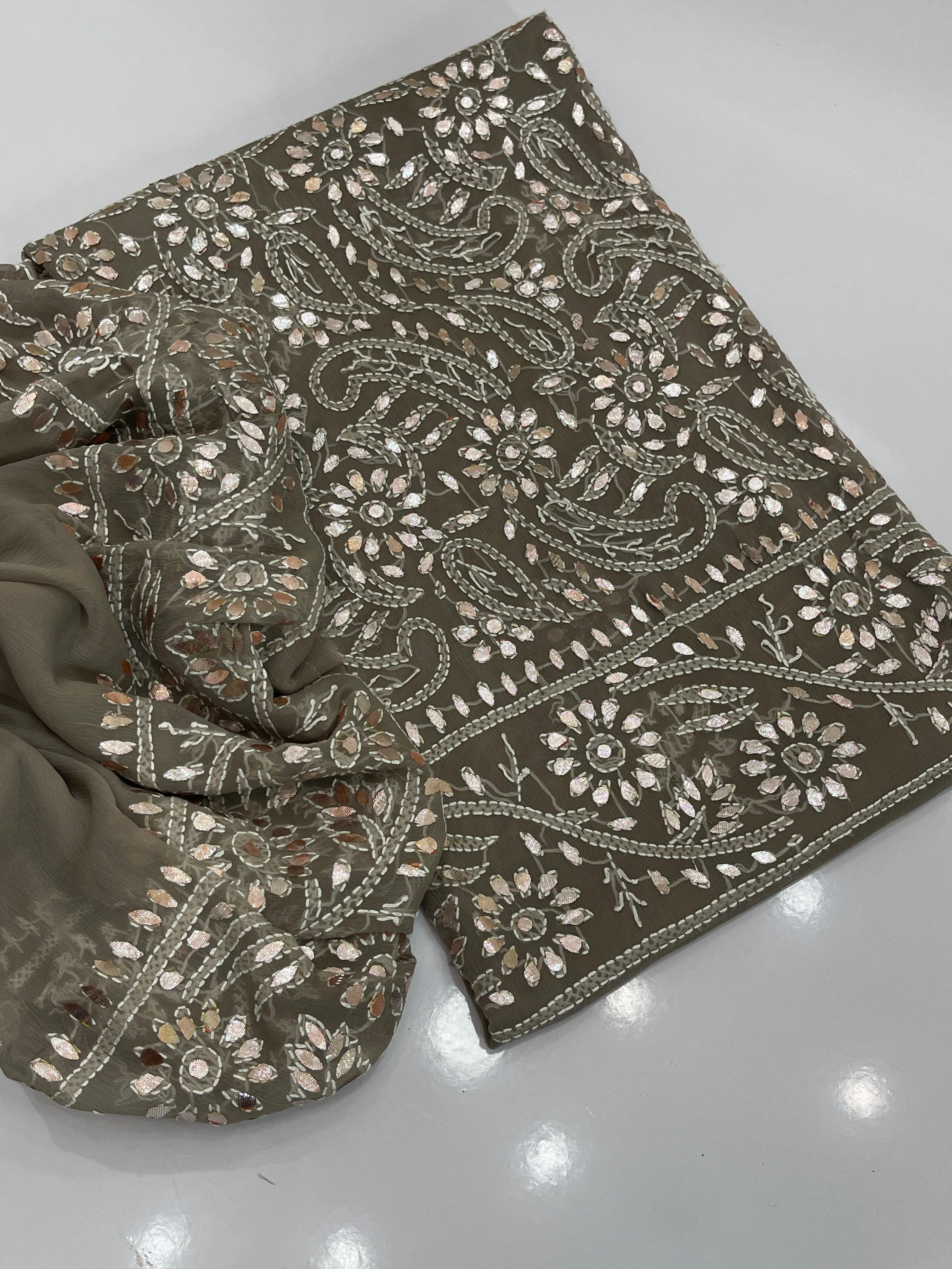 Hand made  Beautiful Press Gotta shadow Chicken jall Suits