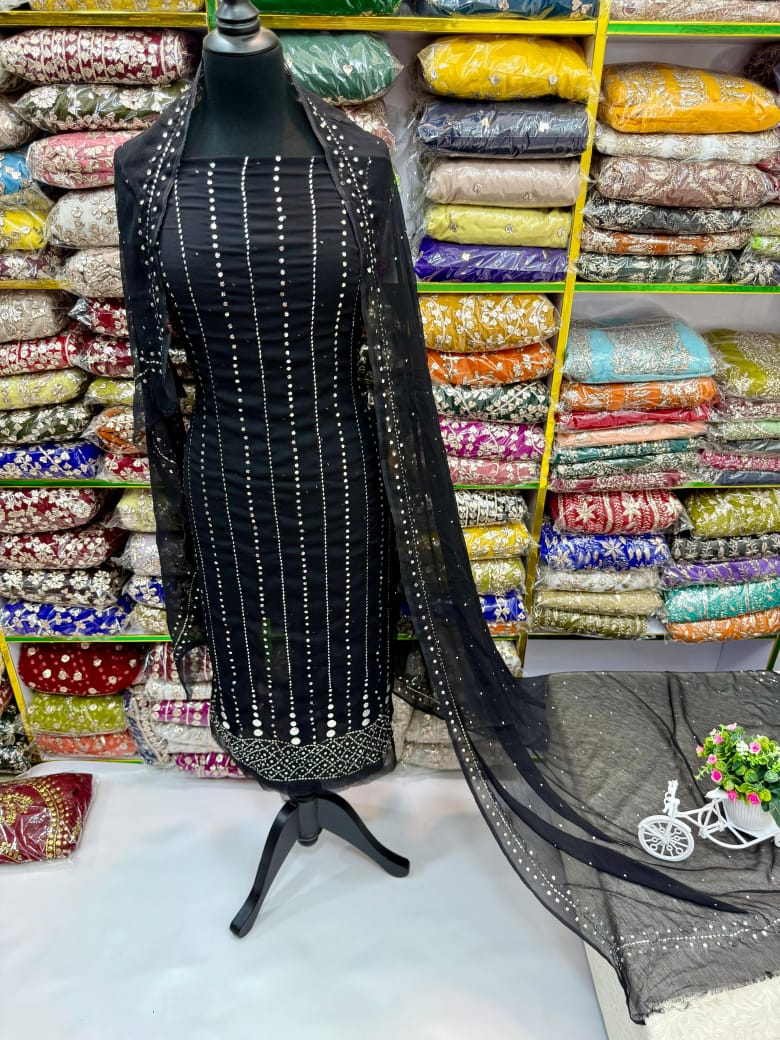 HAND MADE 🎊 Full Heavy Mukesh suits work