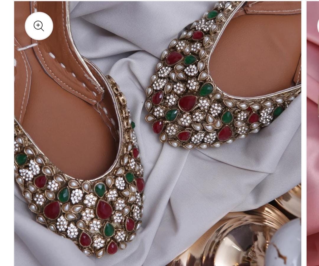 Fancy  Embroidered khussa KHF#12