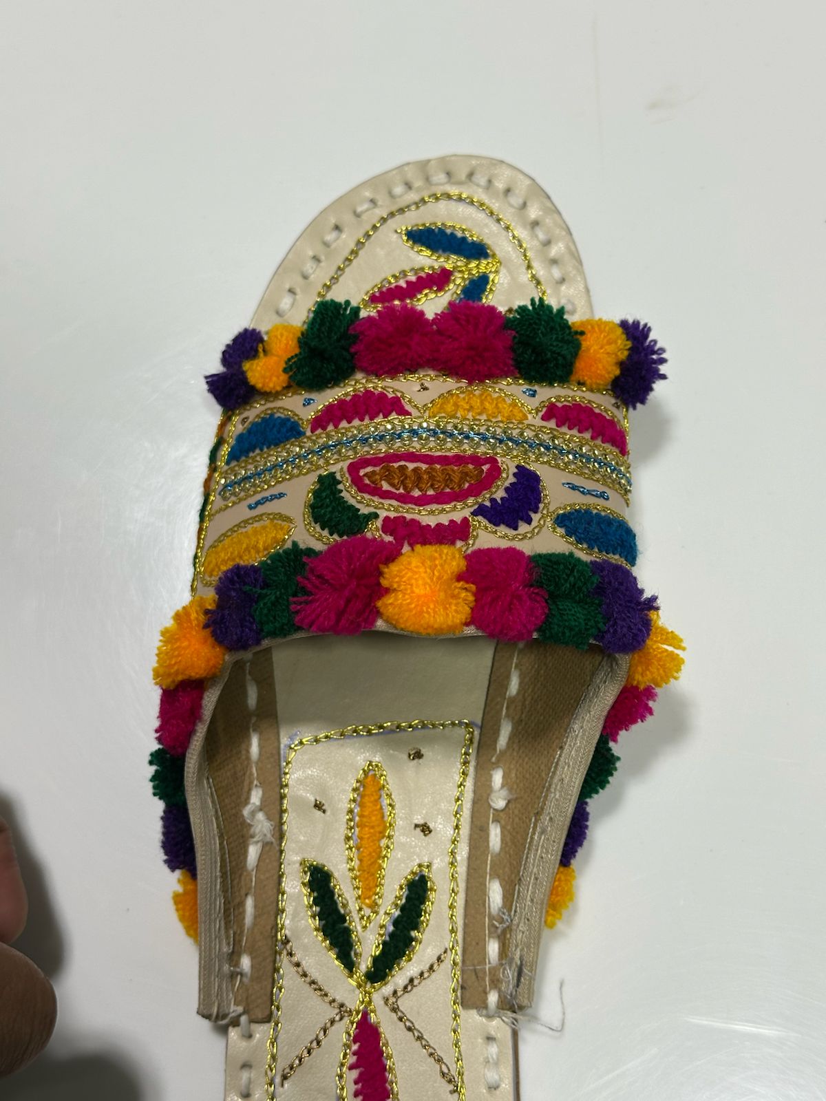 Vibrant Handcrafted Embroidered Khussa