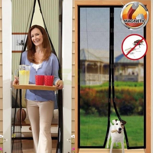 🏡 Magic Mesh Magnetic Screen Door – Keep Bugs Out, Let Fresh Air In! ✨