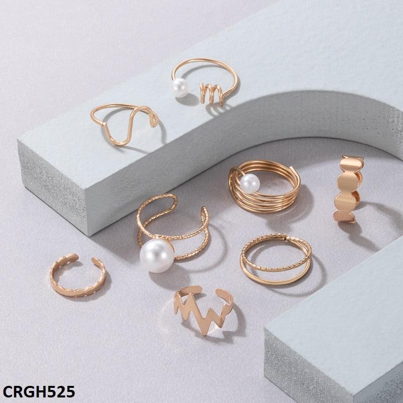 Pearl curved 8 midi rings