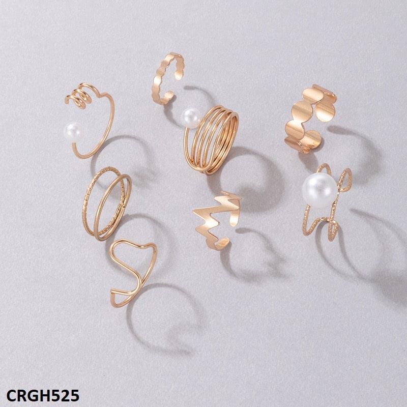 Pearl curved 8 midi rings