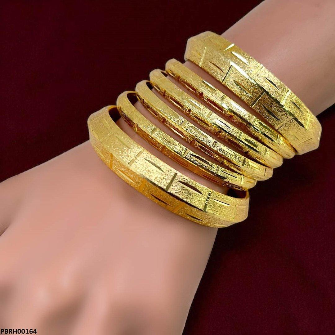 Bangles gold plated set of 6