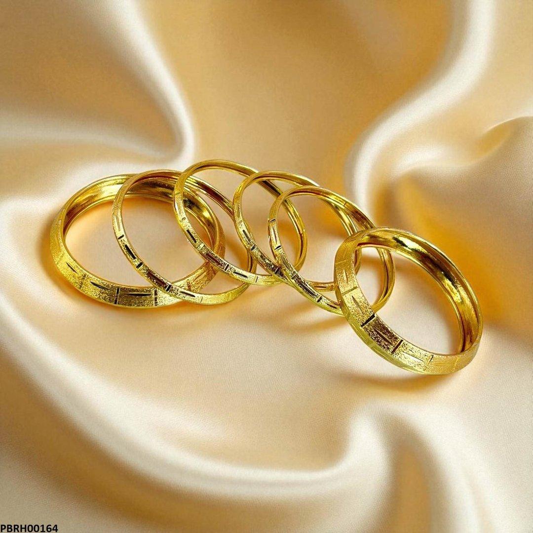 Bangles gold plated set of 6