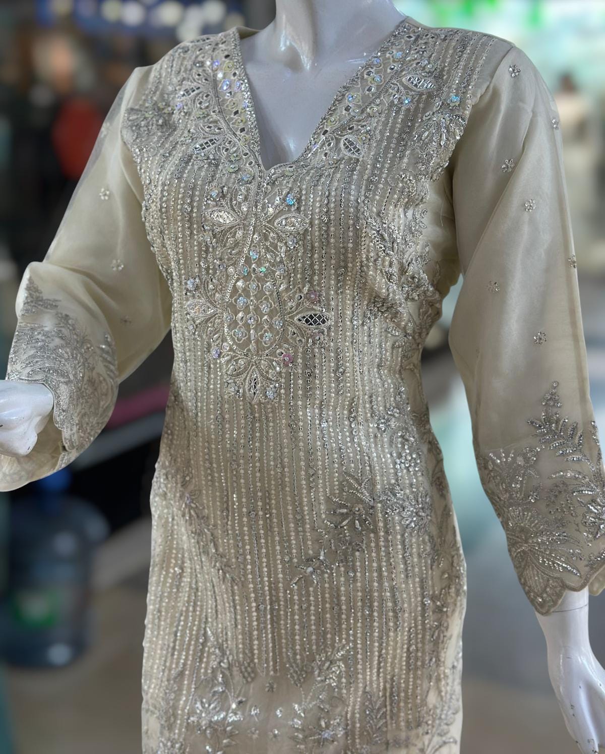 Ready To Wear Fabric: Organza
