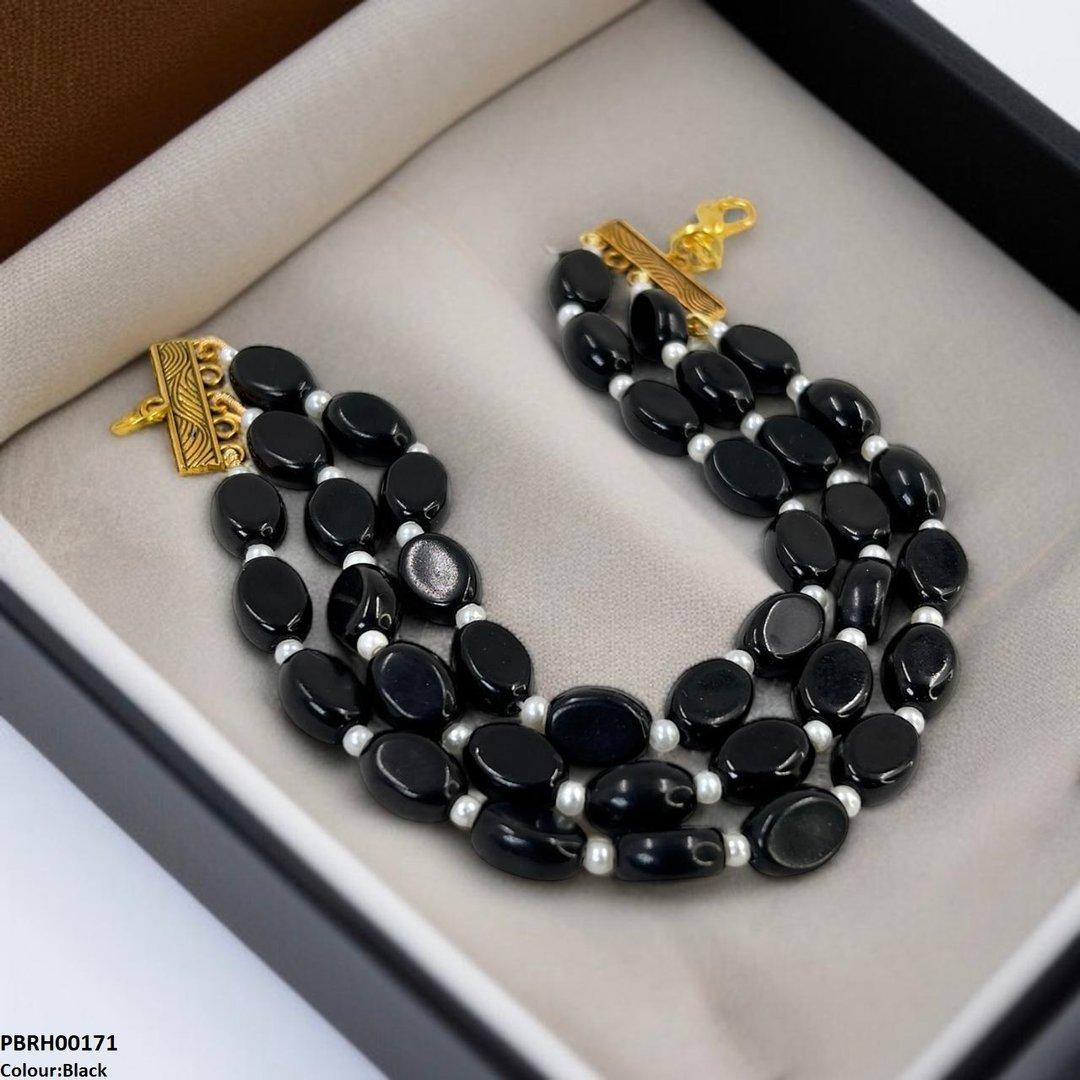 Triple Strand Beaded Bracelet