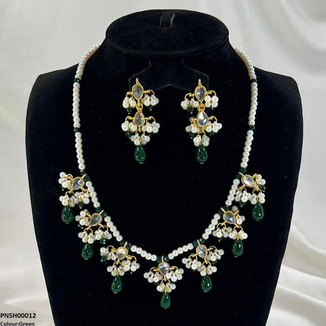 Pearl Drop Necklace Set