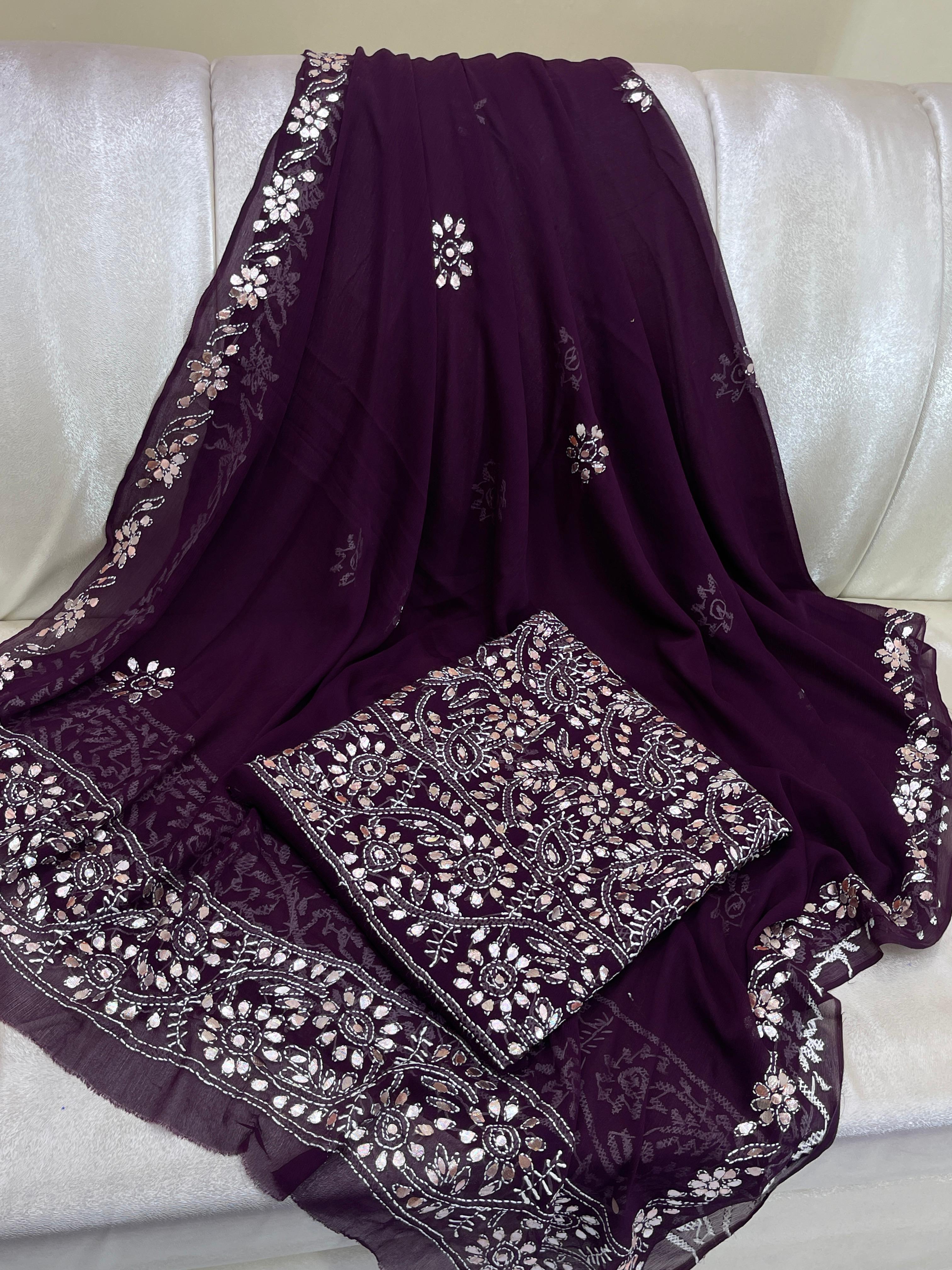 Hand made  Beautiful Press Gotta shadow Chicken jall Suits
