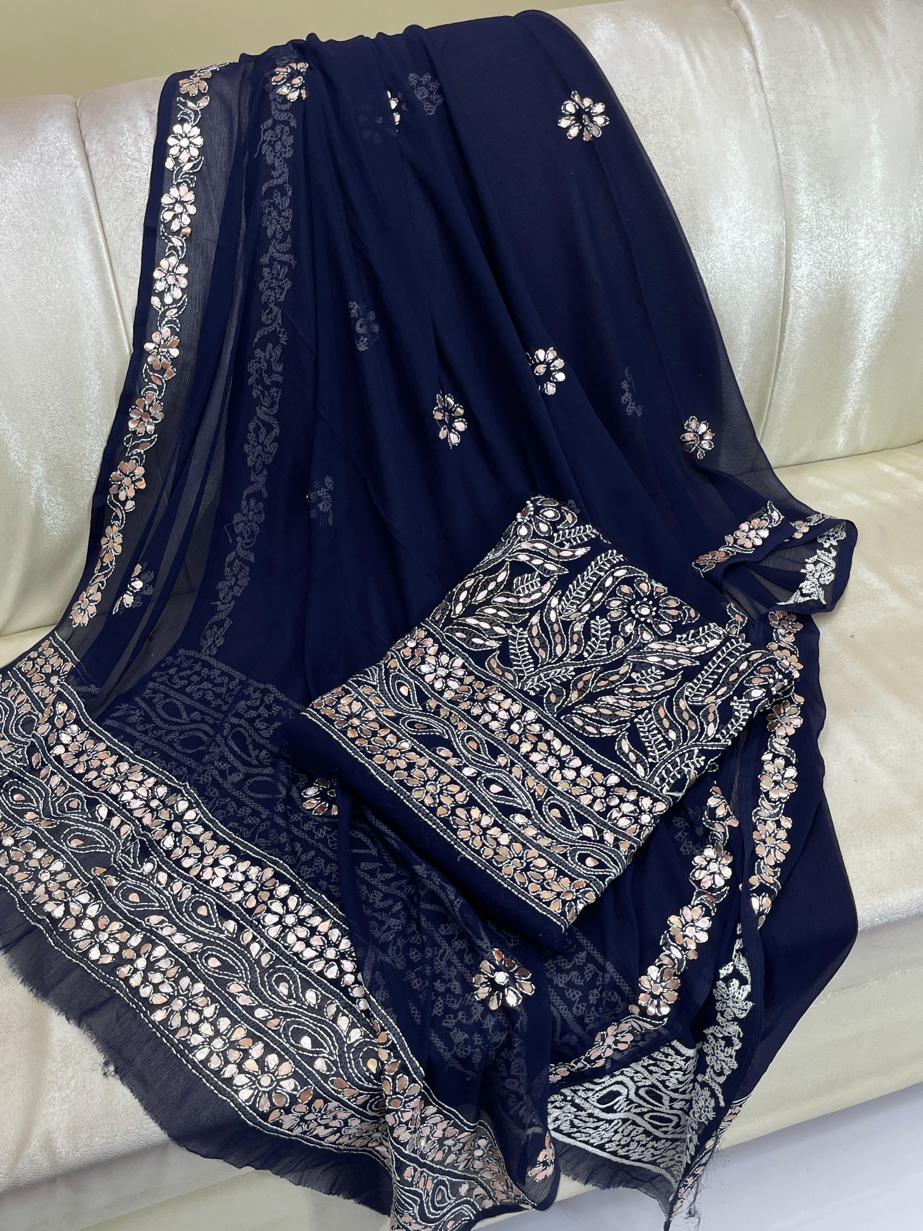 Hand made  Beautiful Press Gotta shadow Chicken jall Suits