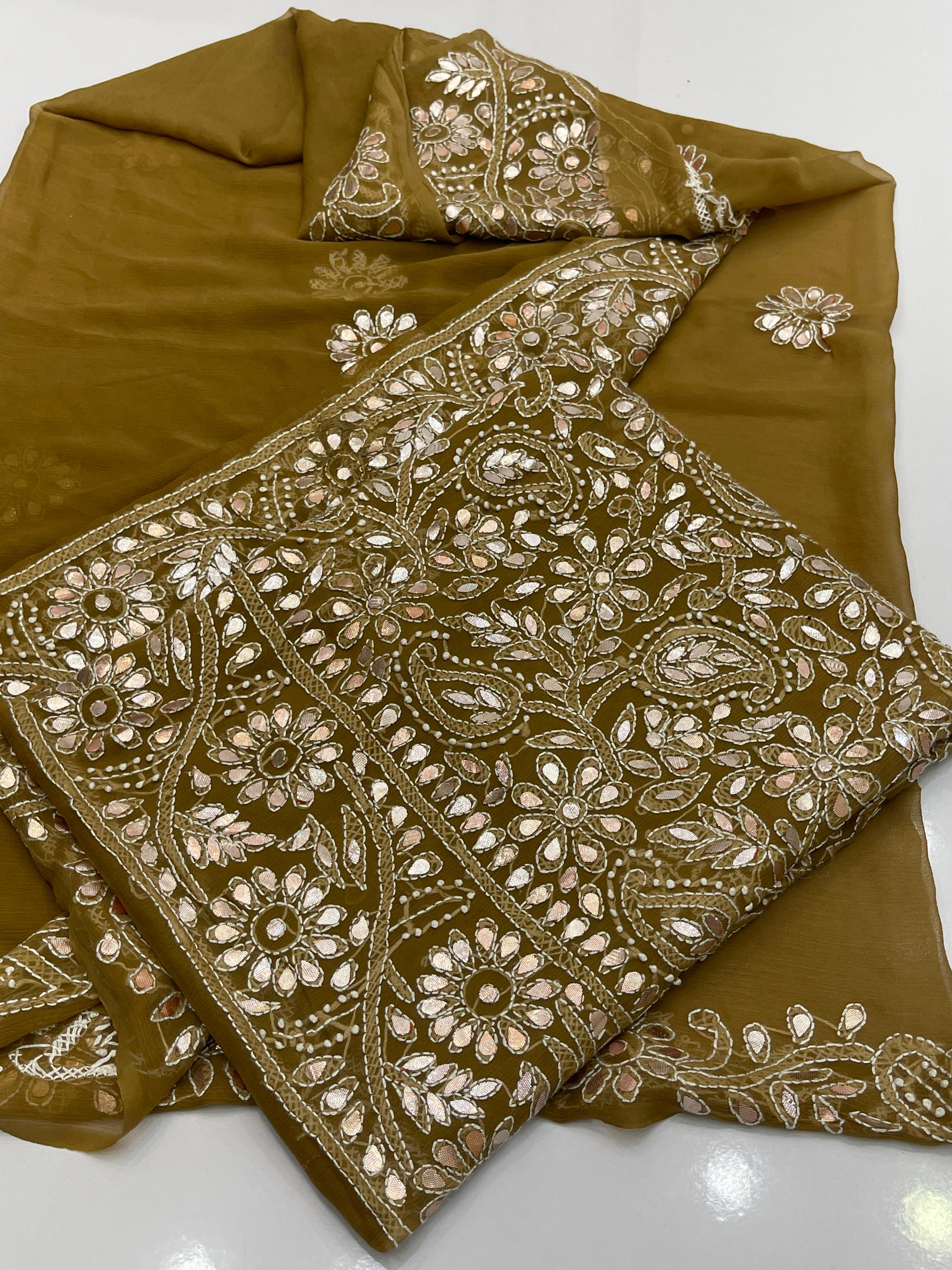 Hand made  Beautiful Press Gotta shadow Chicken jall Suits