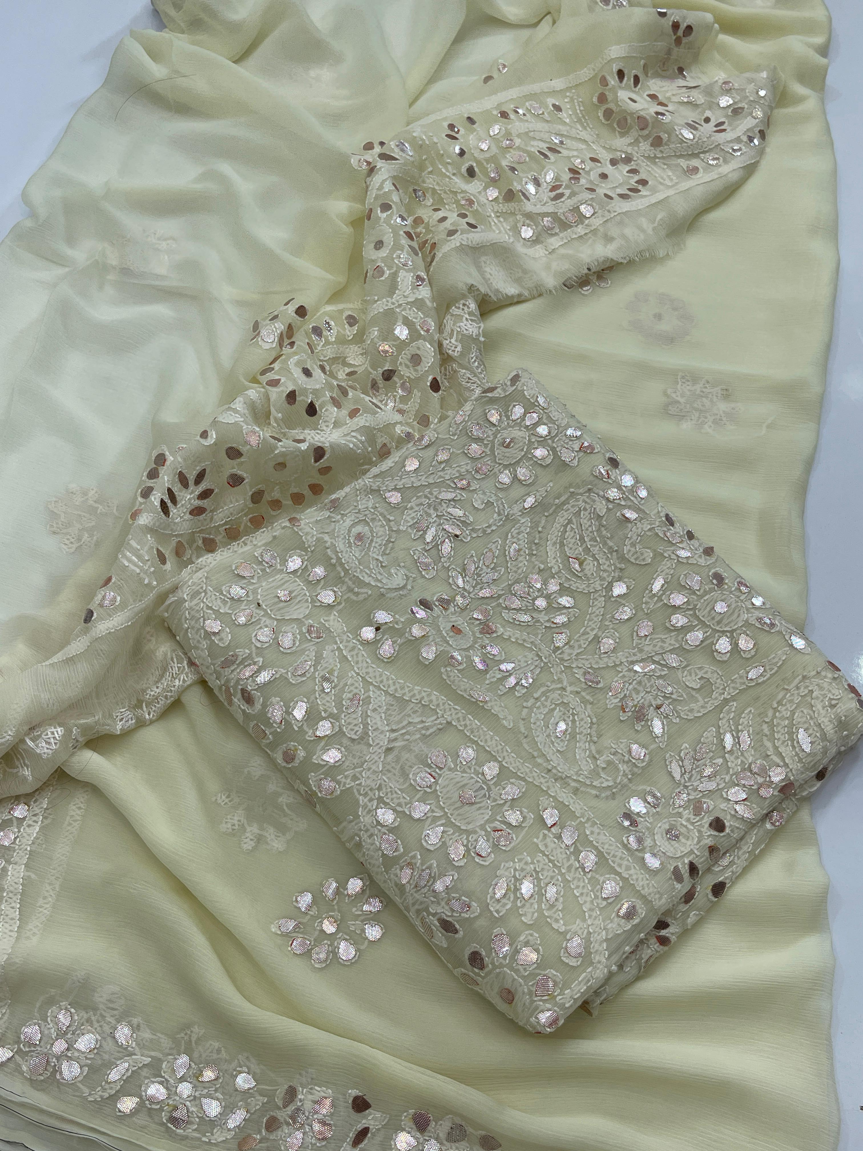 Hand made  Beautiful Press Gotta shadow Chicken jall Suits