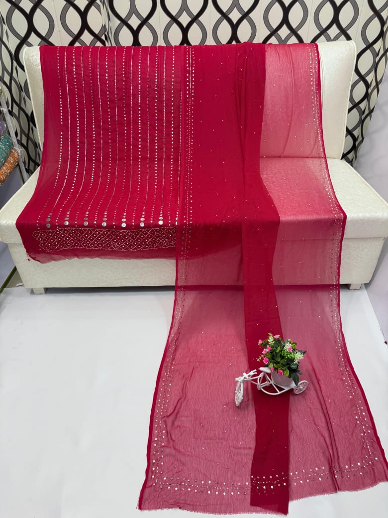 HAND MADE 🎊 Full Heavy Mukesh suits work