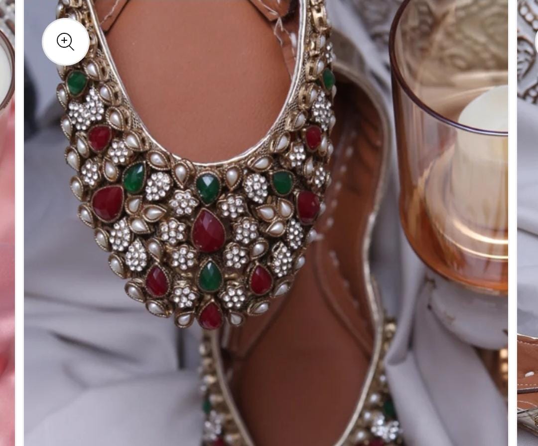 Fancy  Embroidered khussa KHF#12