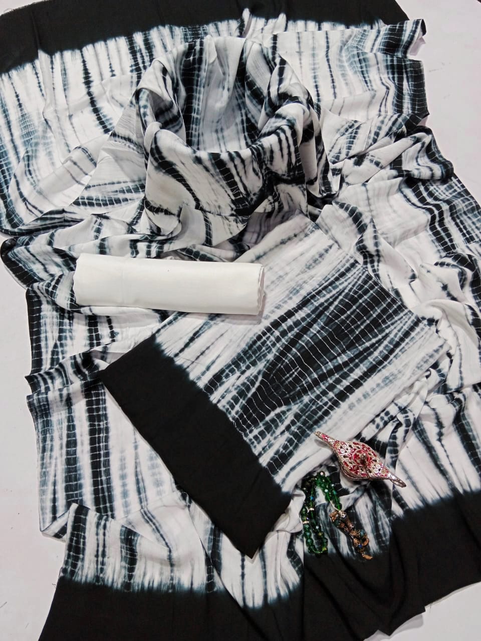 Tie & Dye 3Pc Viscous Lenin Suit