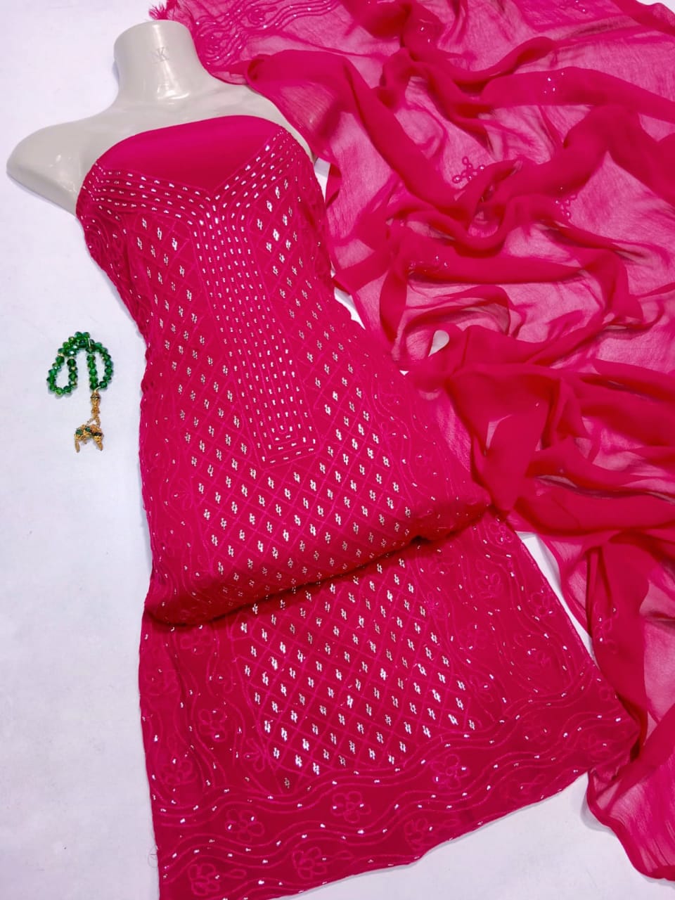 Chiffon Chikankari Muqaish