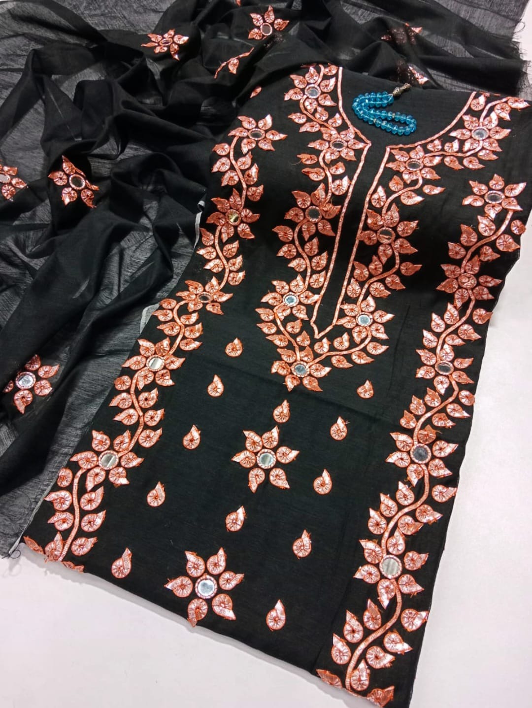 Paper Cotton Gotta Mirror Work