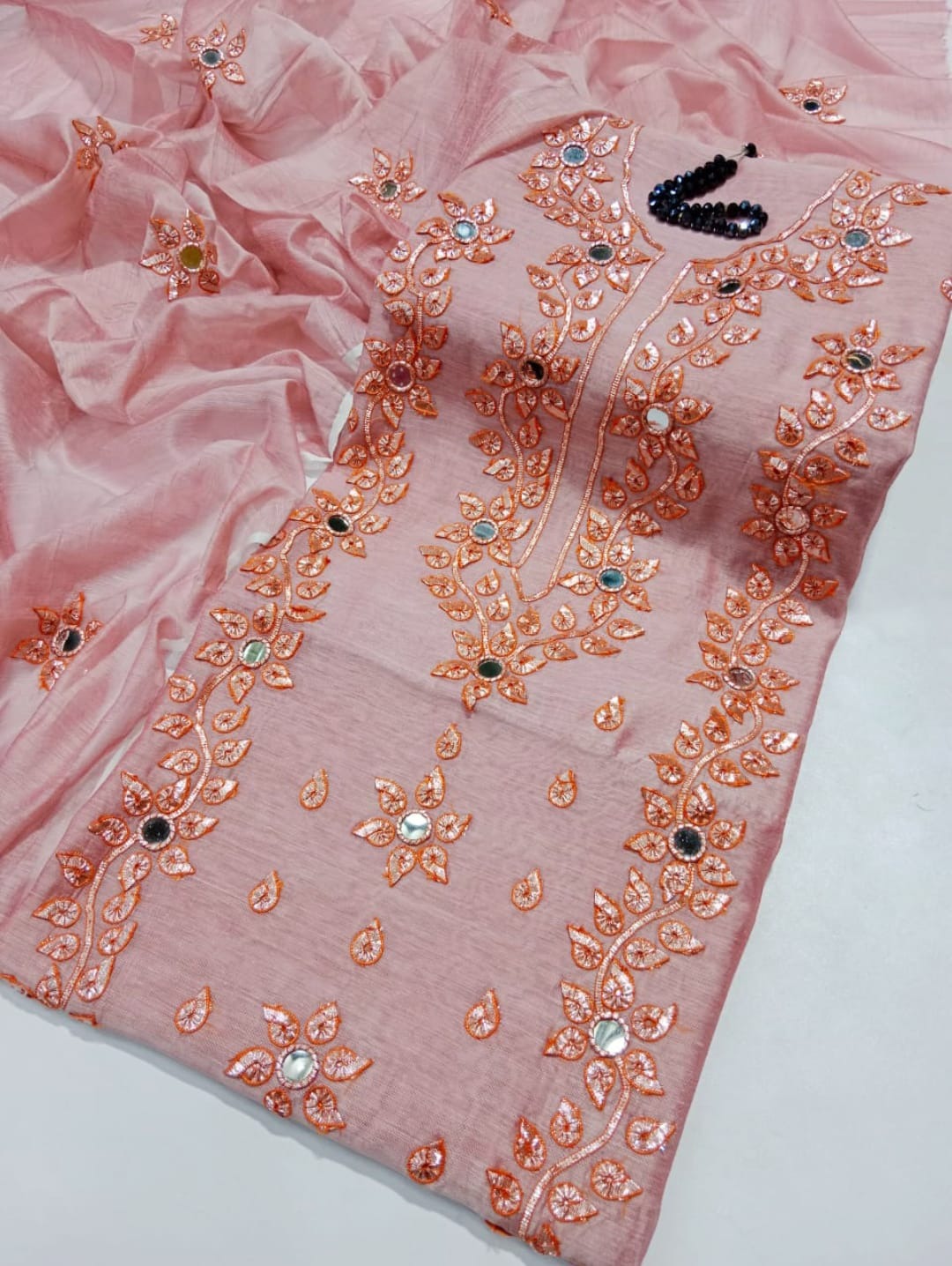 Paper Cotton Gotta Mirror Work