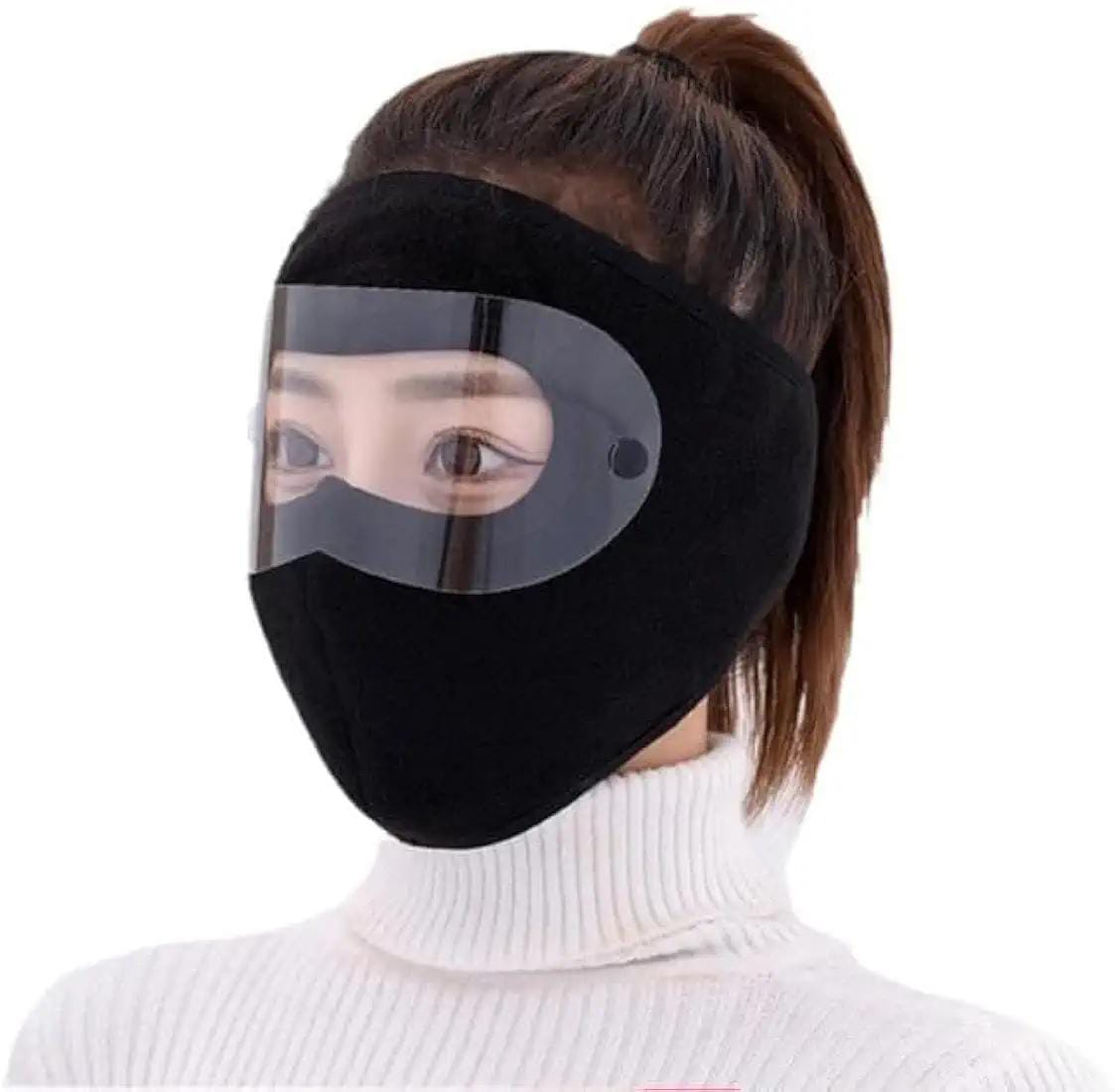 Windproof, Anti-Dust Full Face Mask + HD Anti-Fog Goggles
