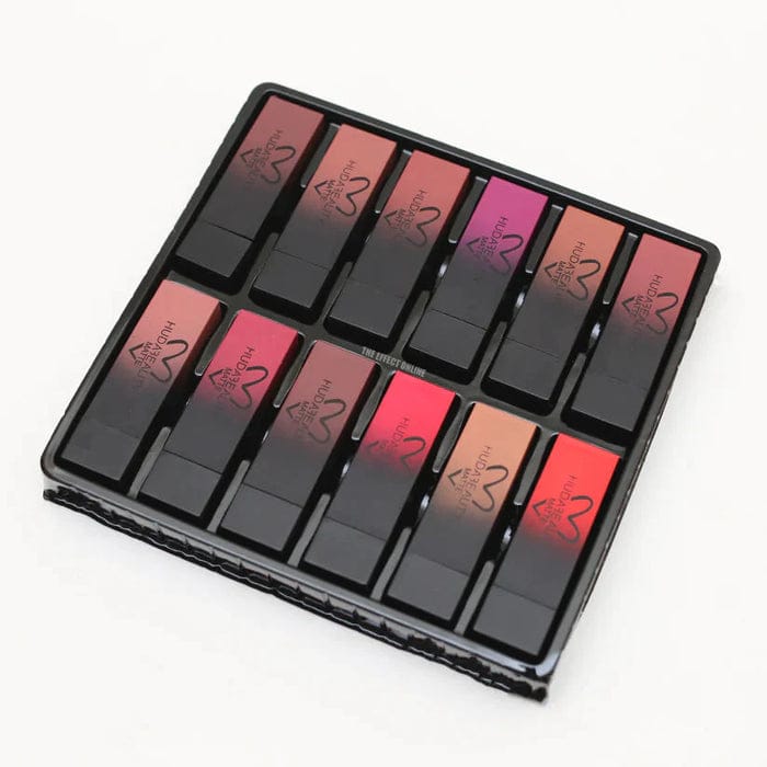 HUDA3EALITY 12 PCs Matte Lipstick Set – Bold. Beautiful. Long-Lasting