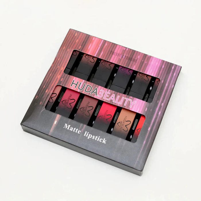 HUDA3EALITY 12 PCs Matte Lipstick Set – Bold. Beautiful. Long-Lasting