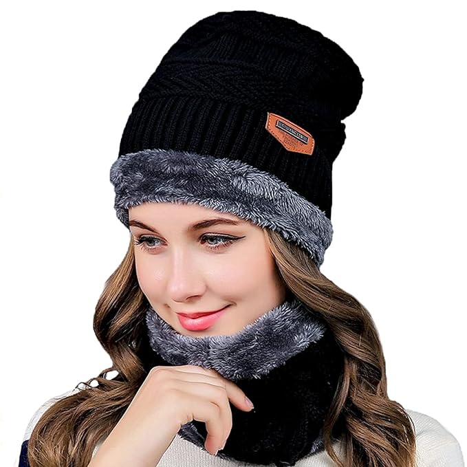 Buy 1 get 1 free winter cap set(random color)