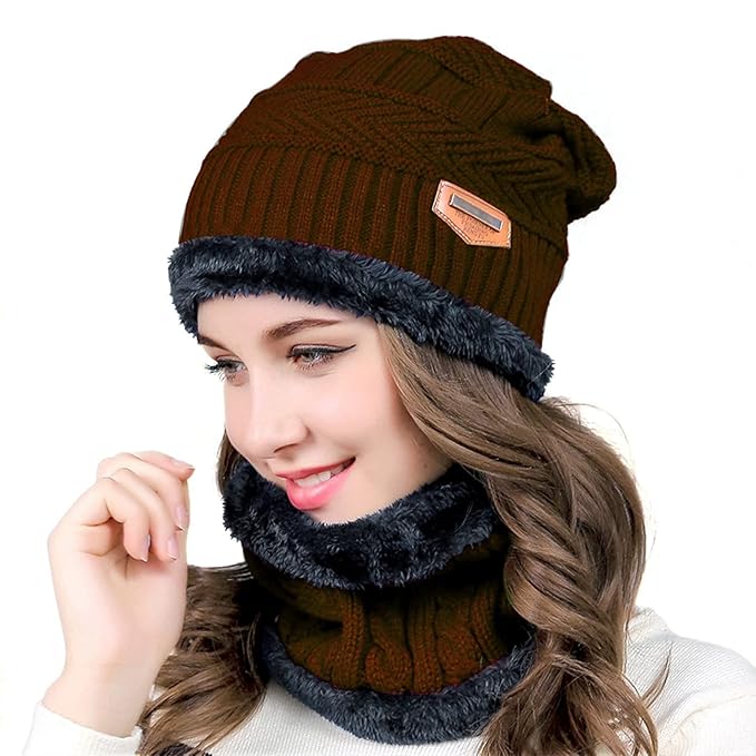 Buy 1 get 1 free winter cap set(random color)