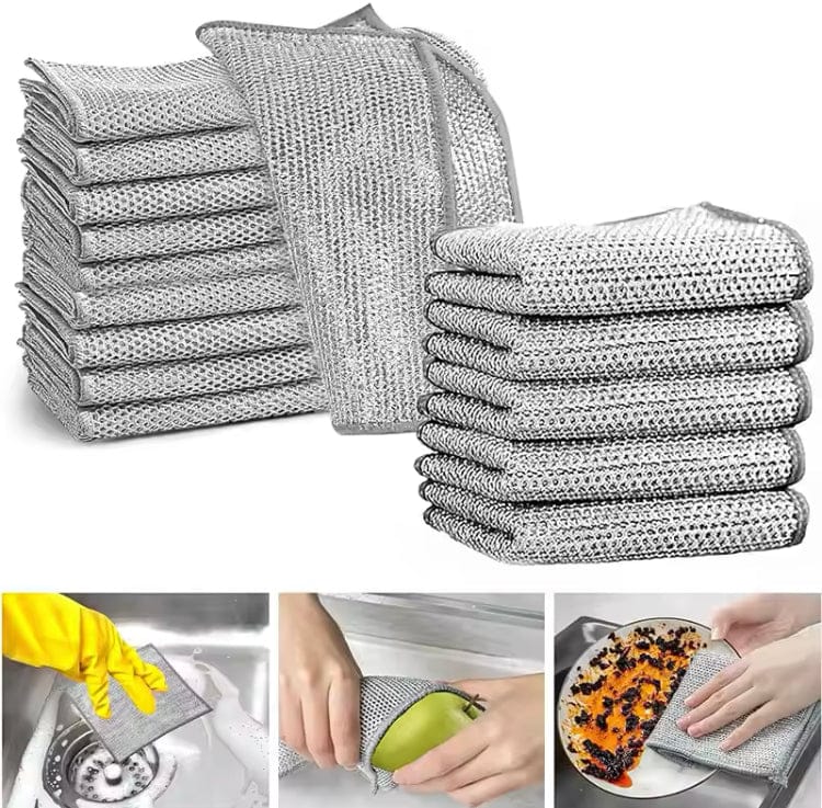 Kitchen Steel Mesh Wire Cleaning Cloth(10pc)